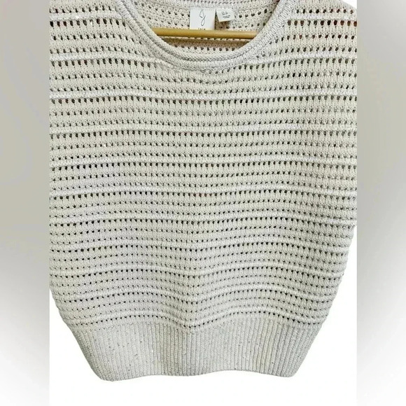 Joie Chunky Crochet Knit Sleeveless Sweater Size M NWOT - Picture 3 of 7